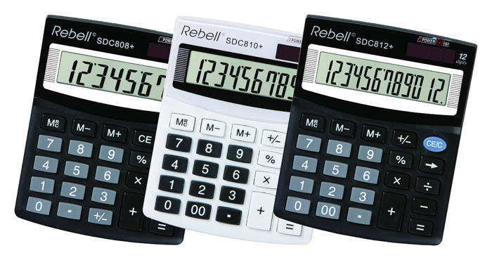 Rebell SDC408+ stolní kalkulačka displej 8 míst