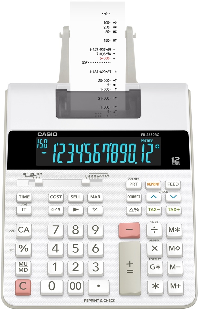 Casio FR 2650 RC stolní kalkulačka displej 12 míst