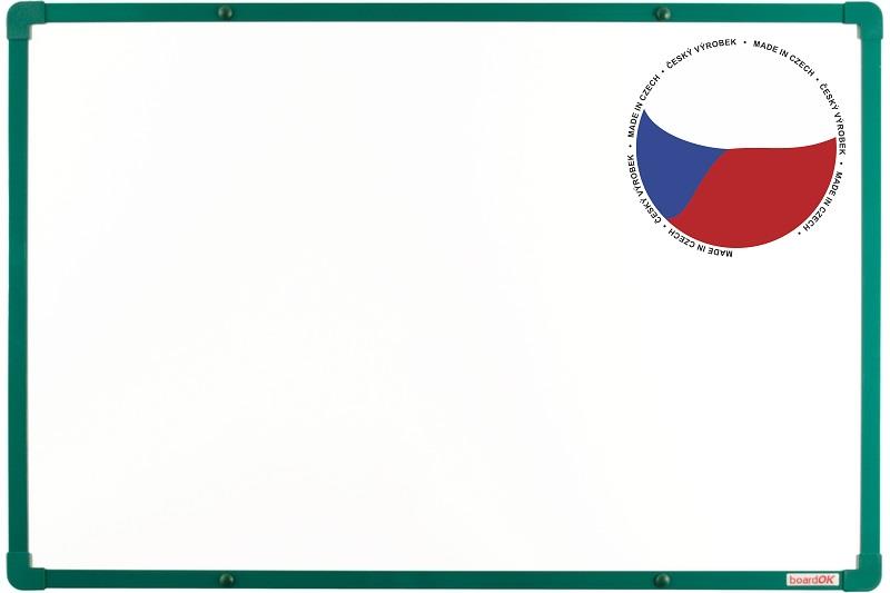 Bílá keramická tabule boardOK 90x60 - zelená