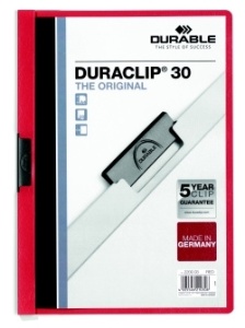 Desky A4 Duraclip  -  kapacita 30 listů / červená 