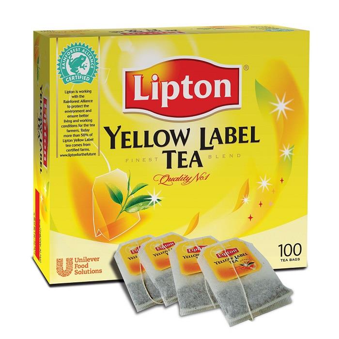 Čaj Lipton Yellow Label  -  100 sáčků